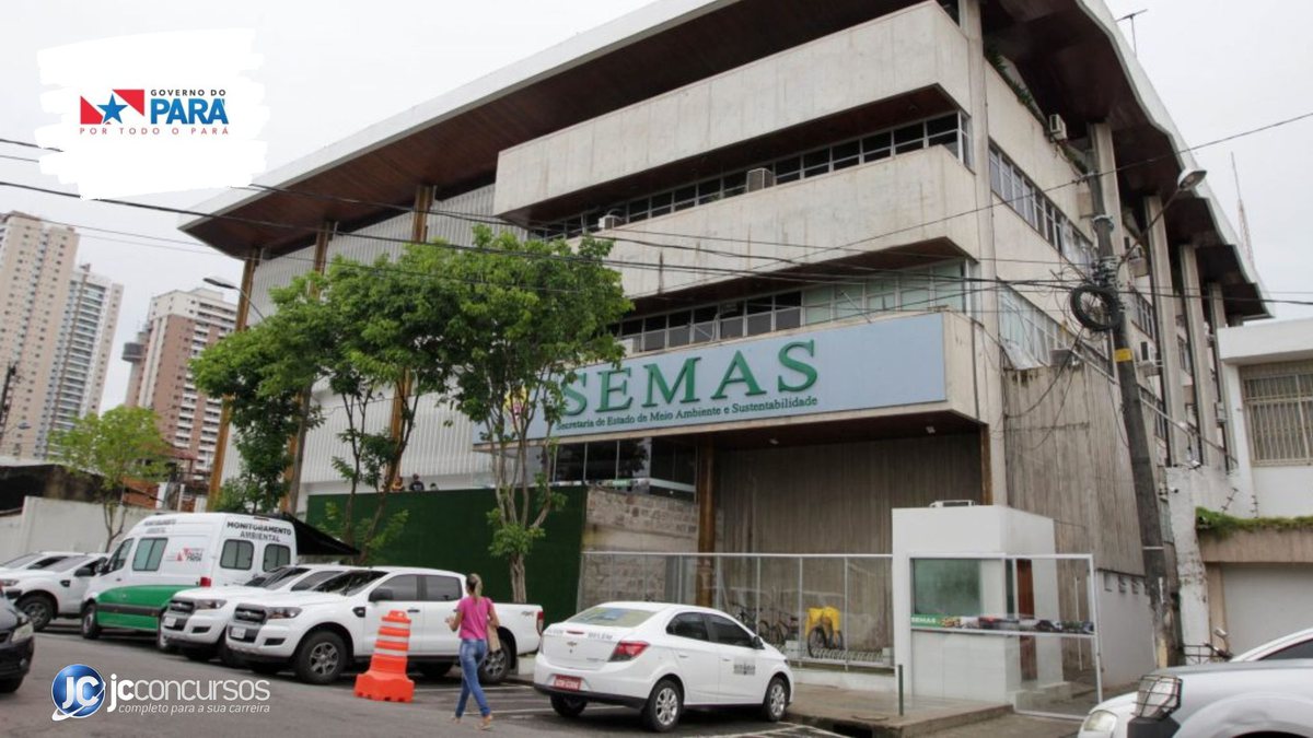 Concurso da Semas PA: sede da pasta, em Belém - Divulgação