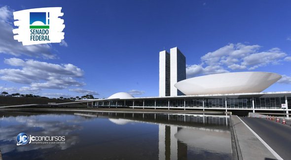 Concurso do Senado: fachada do Congresso Nacional, sede das duas Casas do Poder Legislativo brasileiro - Jefferson Rudy/Agência Senado