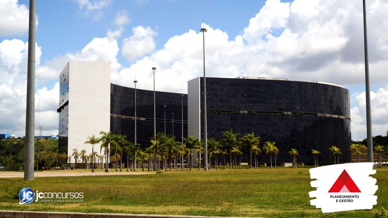 Concurso da Seplag MG: vista panorâmica da Cidade Administrativa, sede do governo mineiro