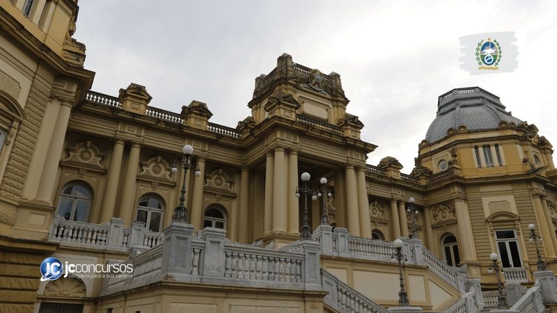 Concurso da Seplag RJ: fachada do Palácio da Guanabara no Rio de Janeiro