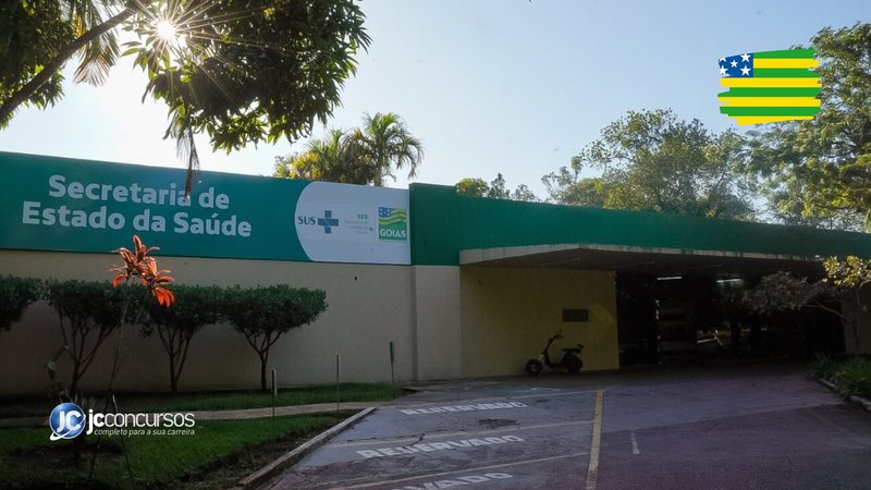 Concurso da SES GO: fachada da Secretaria de Estado da Saúde de Goiás