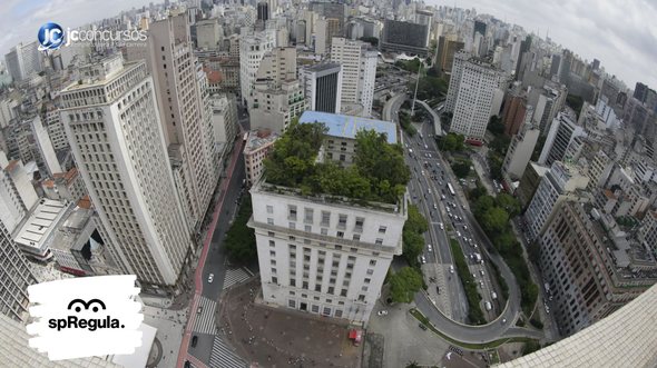 Concurso da SP Regula: vista aérea do Edifício Matarazzo, sede do governo municipal - Foto: César Ogata/Secom