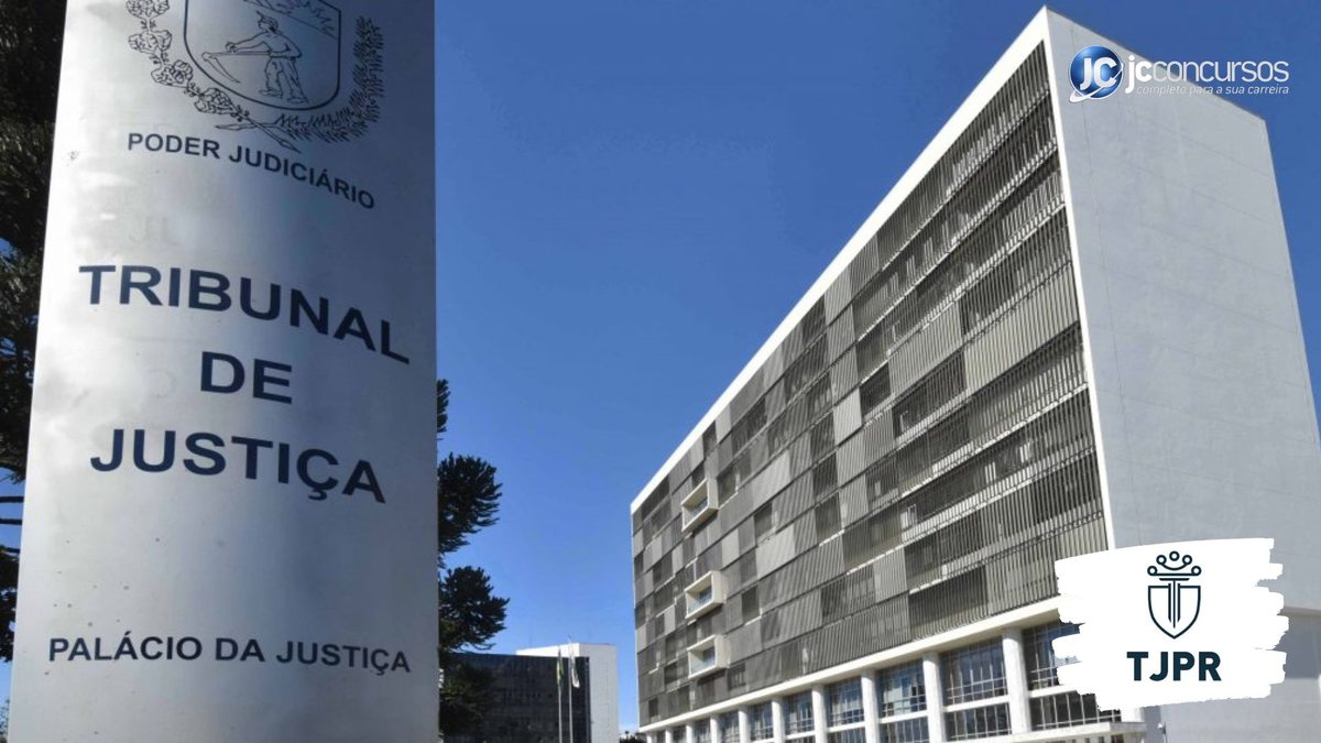 Concurso do TJ PR: prédio do Tribunal de Justiça do Estado do Paraná