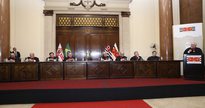 Concurso TJ SP: juízes durante audiência em sala do tribunal do júri - Antônio Carreta/TJ SP
