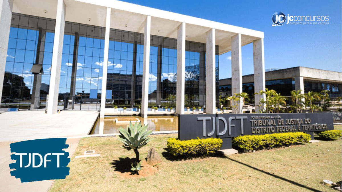 Concurso do TJDFT: fachada da sede do órgão, em Brasília