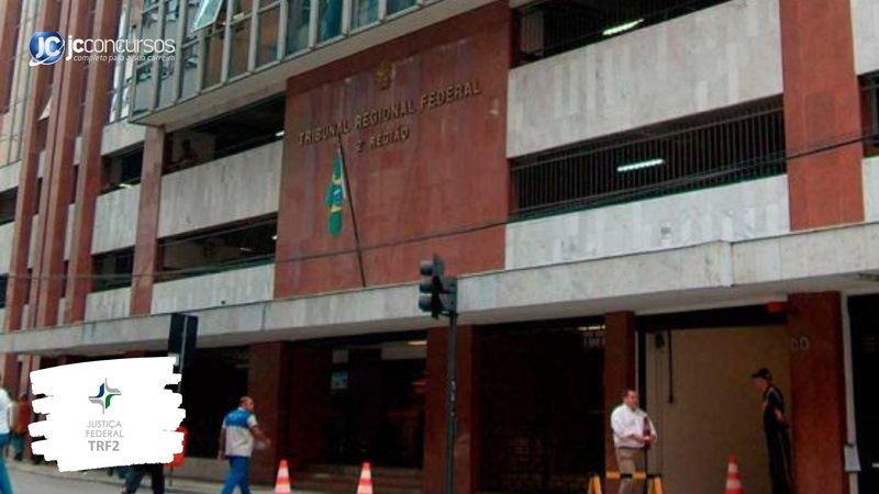 Concurso do TRF2: fachada do edifício-sede do tribunal, na capital fluminense - Foto: Divulgação