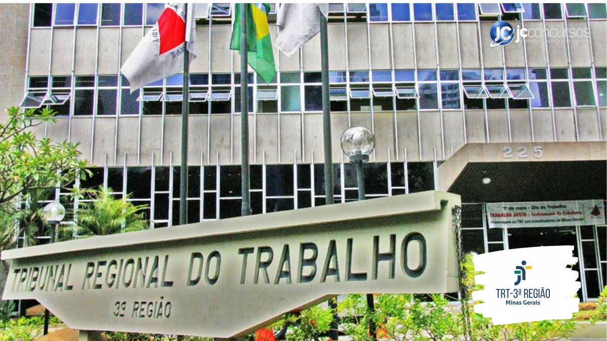 Concurso do TRT MG: sede do Tribunal Regional do Trabalho de Minas Gerais, em Belo Horizonte