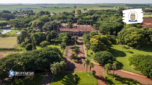 Concurso da UENP: vista aérea do Campus Luiz Meneghel de Bandeirantes