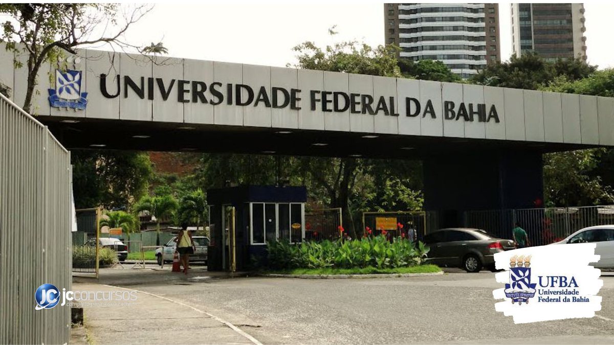 Concurso da UFBA: entrada de campus da Universidade Federal da Bahia, em Salvador - Divulgação