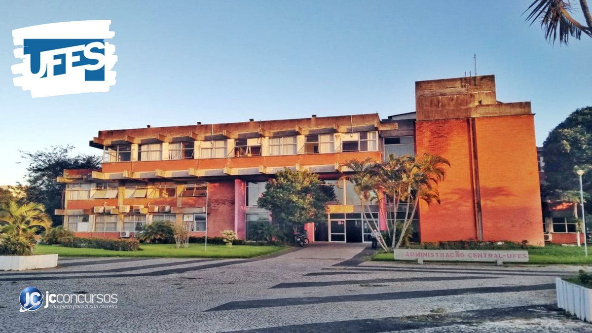 Concurso da Ufes: prédio da reitoria da Universidade Federal do Espírito Santo, em Vitória - Divulgação