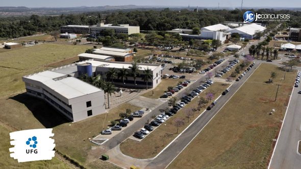 Concurso da UFG: vista aérea de uma das unidades da instituição em Goiânia - Foto: Divulgação
