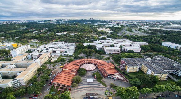 Concurso UFMG: vista aérea de câmpus da Universidade Federal de Minas Gerais - Divulgação