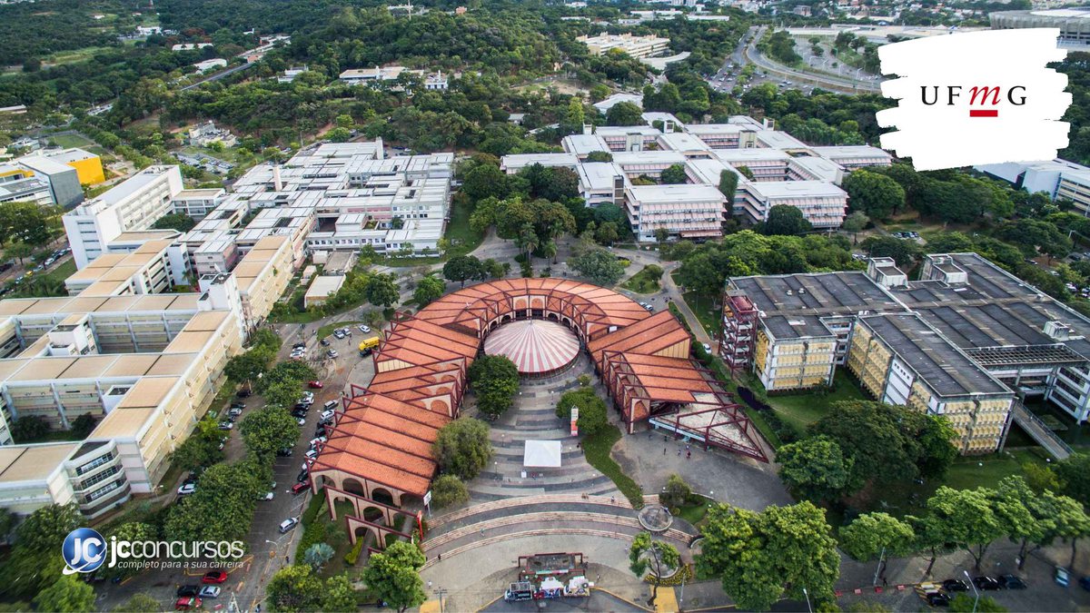 Concurso da UFMG: vista aérea do campus Pampulha, na capital mineira - Lucas Braga