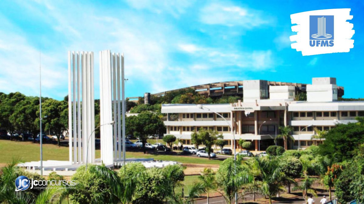 Concurso da UFMS: vista panorâmica da Cidade Universitária, em Campo Grande