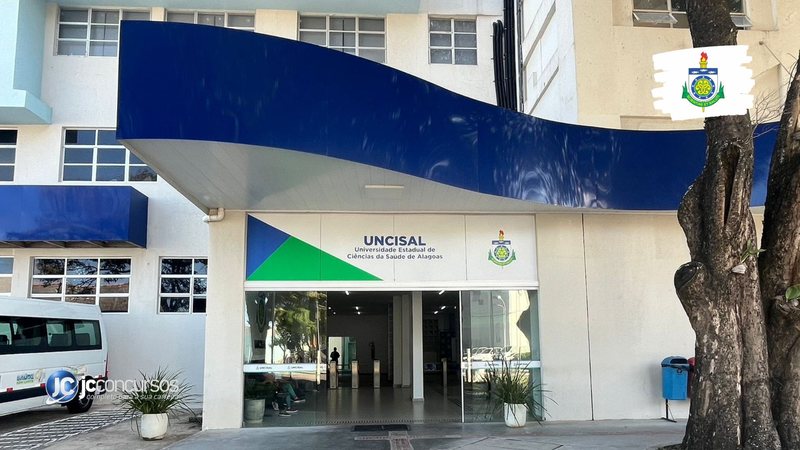 Concurso da UNCISAL: fachada da Universidade Estadual de Ciências da Saúde de Alagoas
