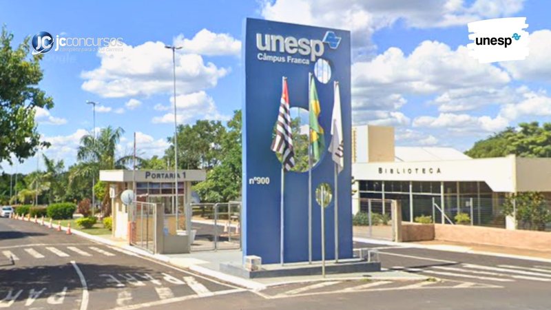 Concurso da Unesp: entrada do Câmpus Franca