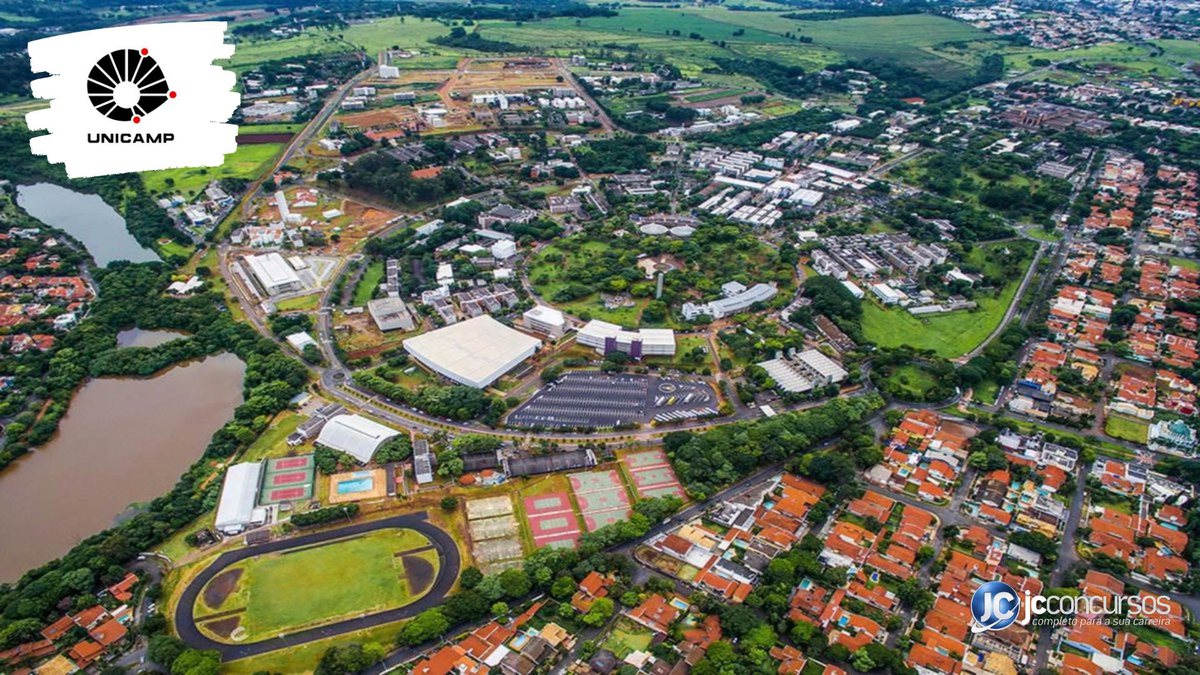 Concurso da Unicamp SP: vista aérea da Universidade Estadual de Campinas