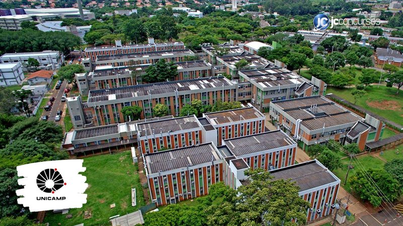 Concurso da Unicamp: vista aérea da Universidade Estadual de Campinas