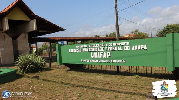 Concurso da UNIFAP: fachada do campus Marco Zero, em Macapá/AP - Divulgação