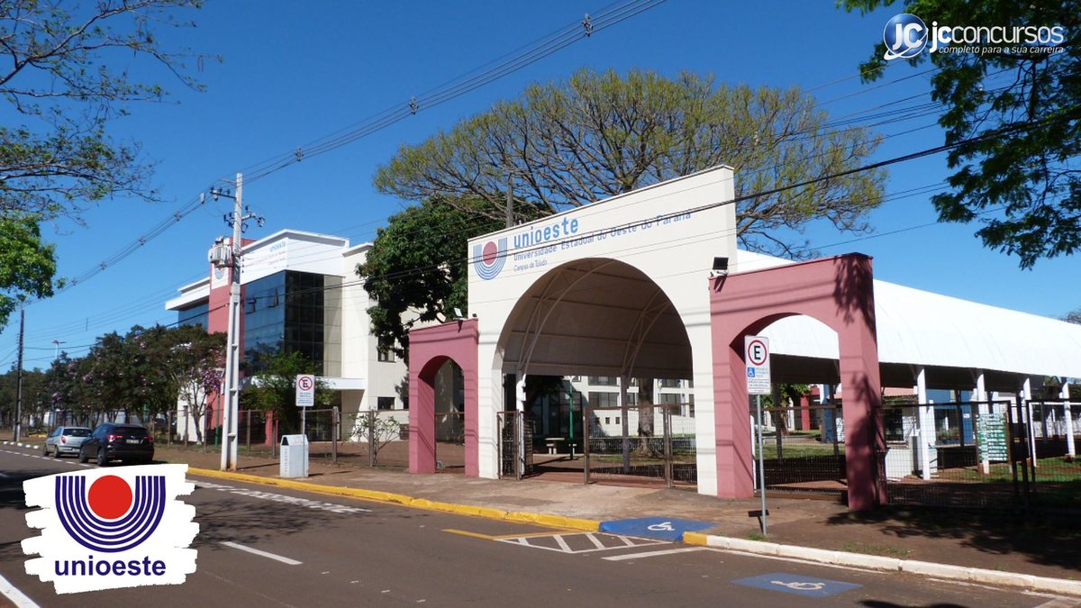 Processo seletivo da Unioeste: fachada do campus de Toledo/PR