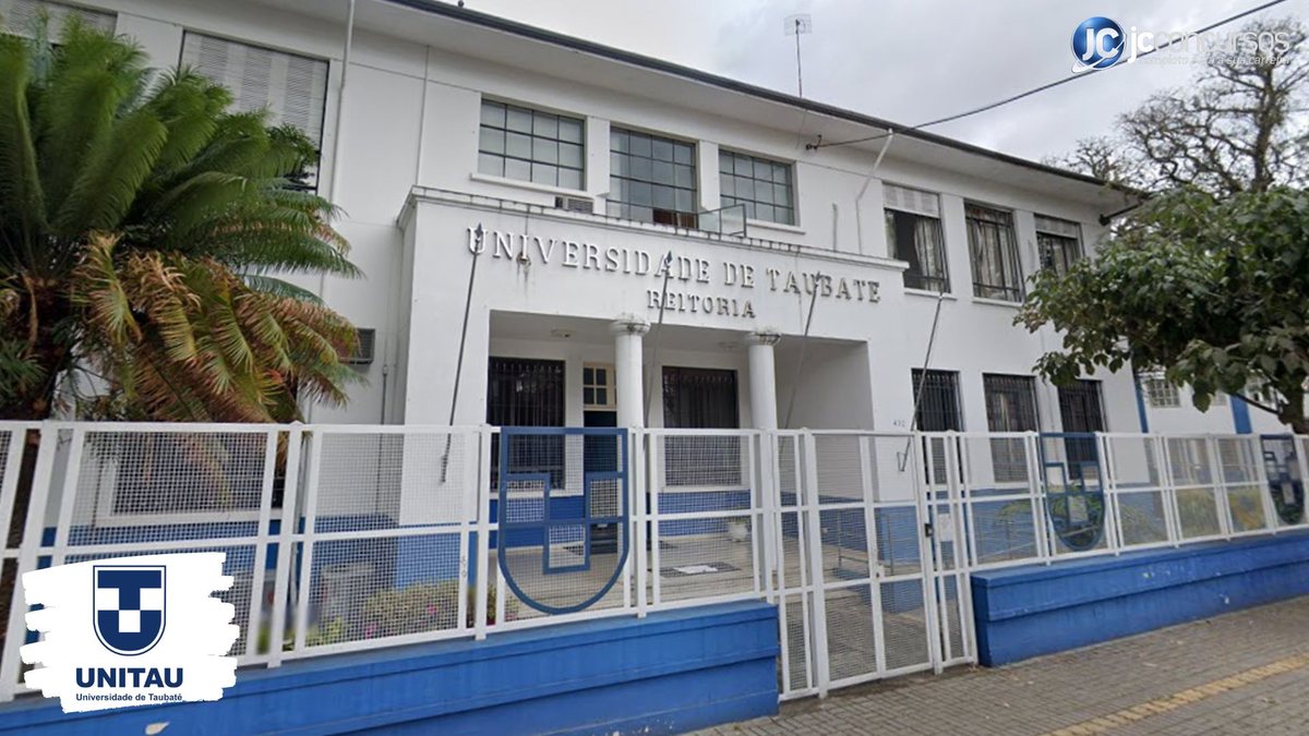 Concurso da Unitau SP: fachada do prédio sede da Reitoria da Universidade de Taubaté - Google Street View