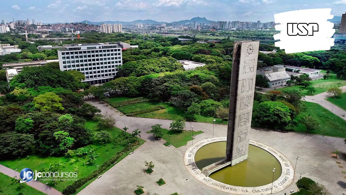 Concurso da USP: vista aérea da Universidade de São Paulo - Divulgação