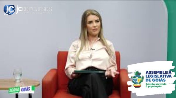 None - Concurso ALE GO; diretora de gestão de Pessoas, Sulema de Oliveira crédito TV Assembleia