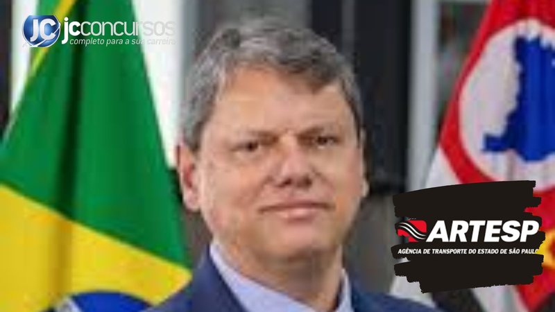 Concurso Artesp: Tarcísio confirma autorização para 142 vagas de níveis médio e superior