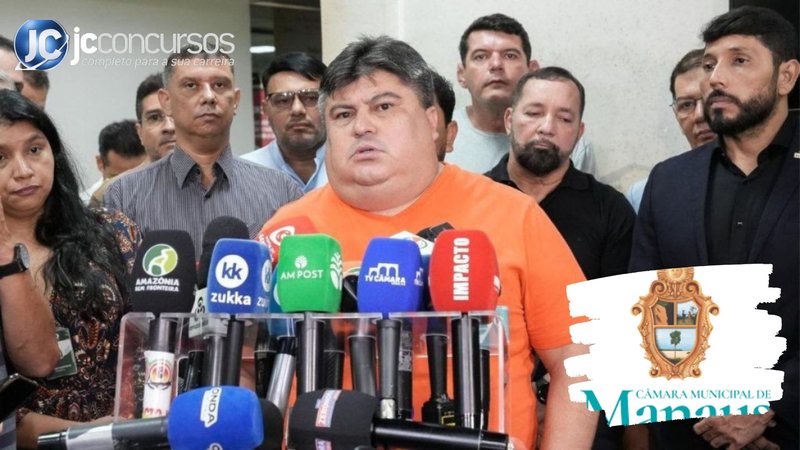 None - Concurso Câmara de Manaus presidente David Reis Divulgação