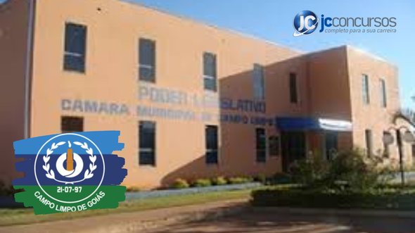 None - Concurso Campo Limpo de Goiás GO sede da Câmara de Campo Limpo de Goiás GO Divulgação