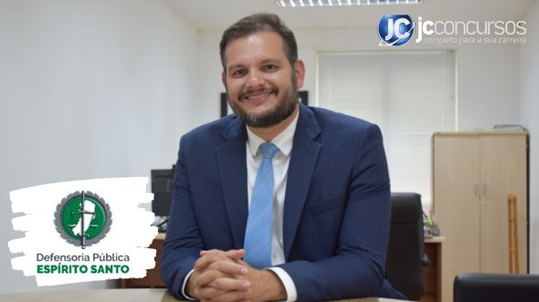 None - Concurso DPE ES defensor Vinicius Alves de Araújo Divulgação DPE ES