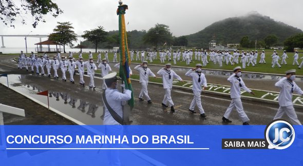 Concurso Marinha: fuzileiros em desfile - Divulgação