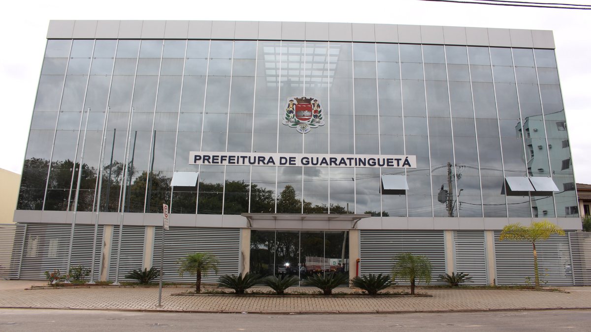 Concurso Prefeitura Guaratinguetá SP: fachada da prefeitura