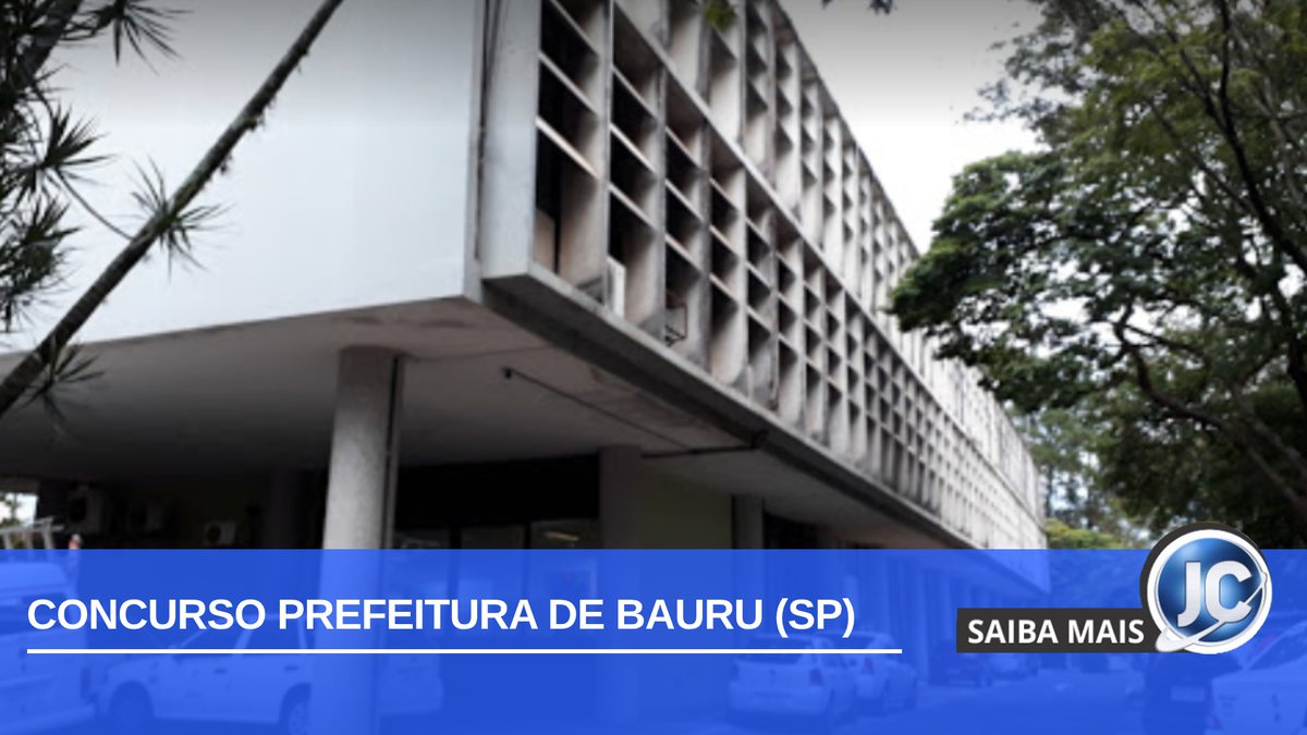 Concurso Prefeitura Bauru SP: fachada da Prefeitura