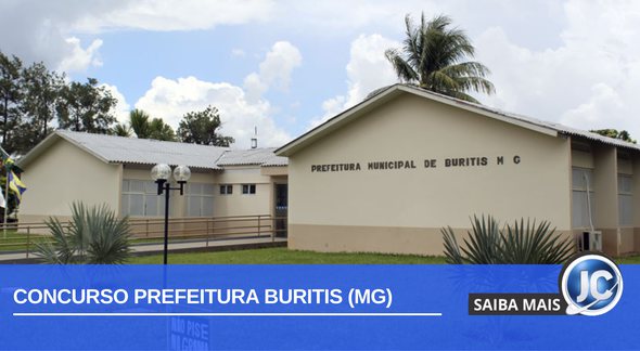 Concurso Prefeitura Buritis MG: fachada da Prefeitura - Divulgação