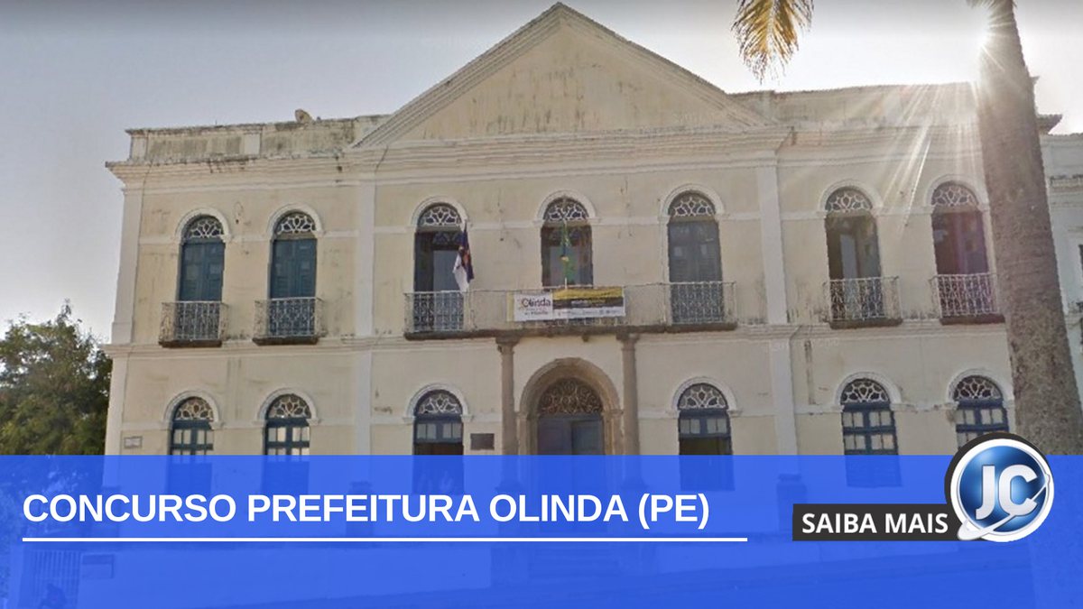 Concurso Prefeitura Olinda PE: fachada do Paço Municipal