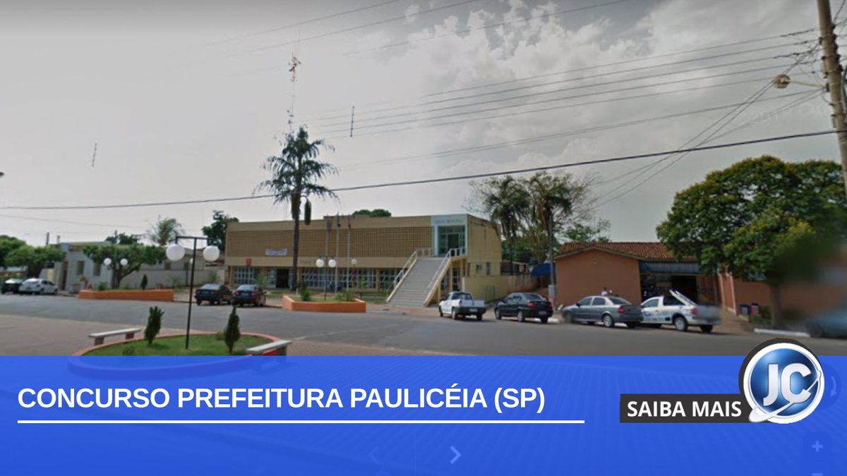 Concurso Prefeitura Paulicéia SP: fachada da Prefeitura