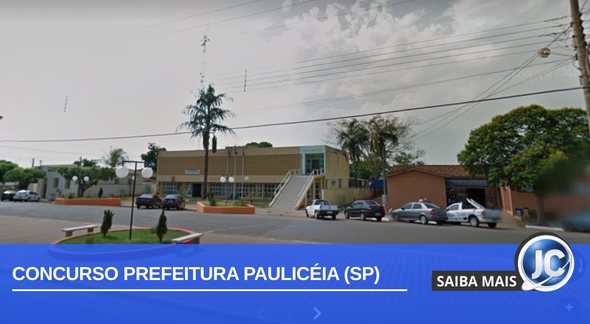 Concurso Prefeitura Paulicéia SP: fachada da Prefeitura - Google