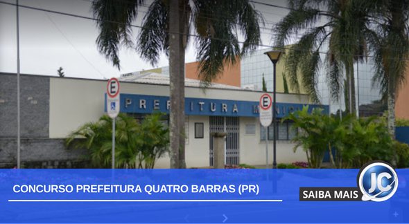 Concurso Prefeitura Quatro Barras PR: imagem da entrada da prefeitura - Google