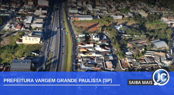 Concurso Prefeitura Vargem Grande Paulista SP: vista aérea da cidade - Divulgação