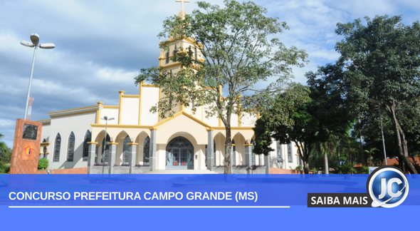 Concurso Prefeitura Campo Grande: fachada da igreja da cidade - Divulgação