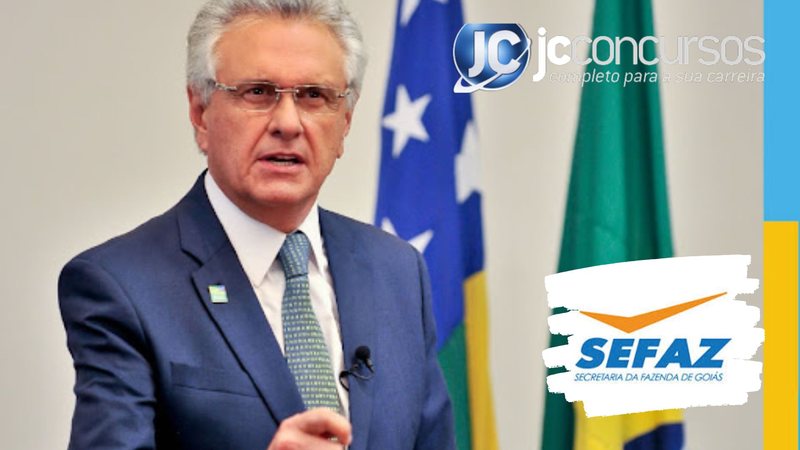 None - Concurso Sefaz GO governador Ronaldo Caiado divulgação
