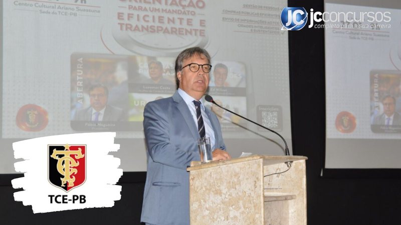 None - Concurso TCE PB: presidente do TCE PB Fábio Nogueira crédito TCE PB