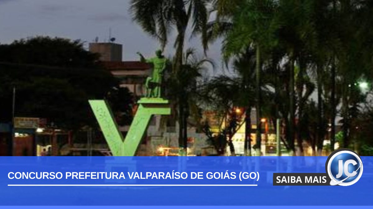 Concurso Prefeitura Valparaíso de Goiás GO: trevo de entrada da cidade