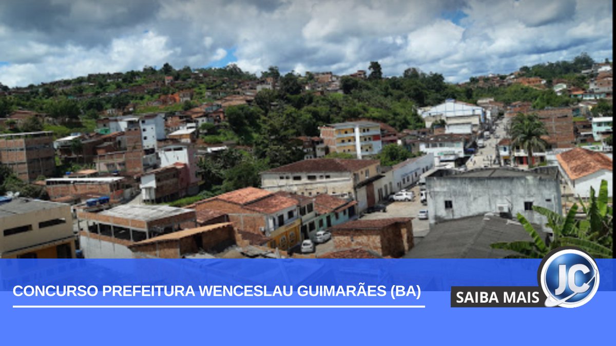 Concurso Prefeitura de Wenceslau Guimarães BA: vista da cidade