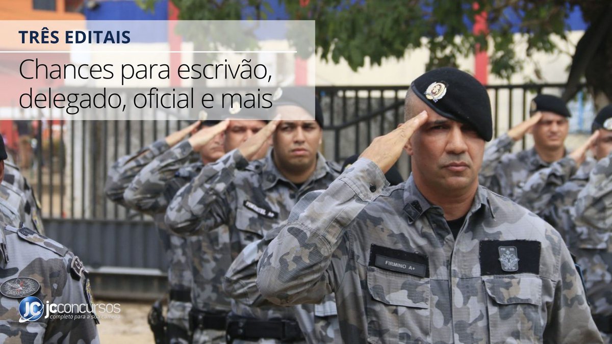 Agentes da PM RO prestam continência: corporação oferece 40 vagas para oficiais - Divulgação