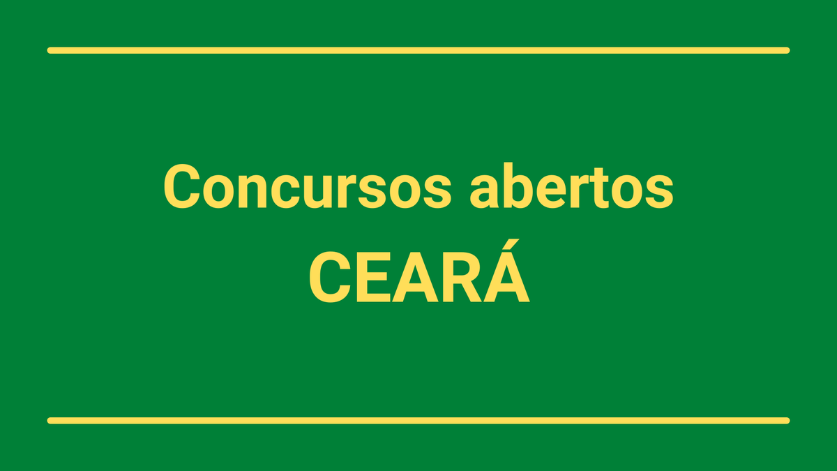 Ceará: Concursos abertos oferecem mais de 1,7 mil vagas - JC Concursos