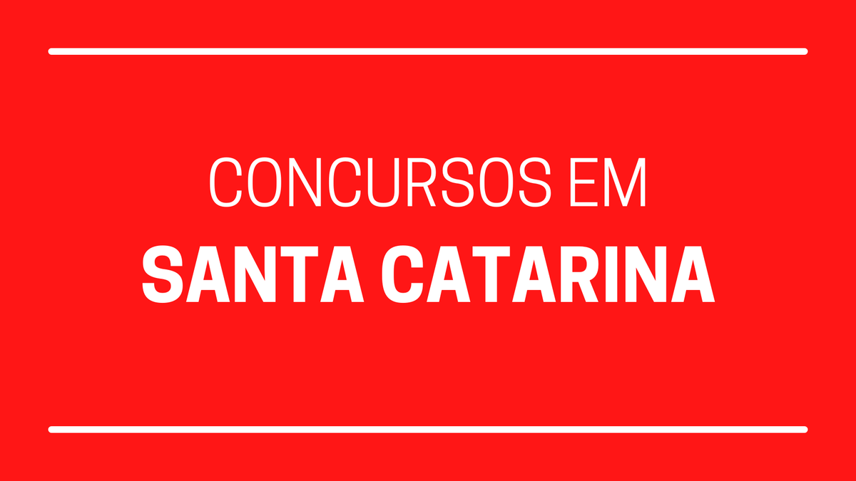Concursos em Santa Catarina é o destaque desta quarta-feira (10) - Santa Catarina - JC Concursos
