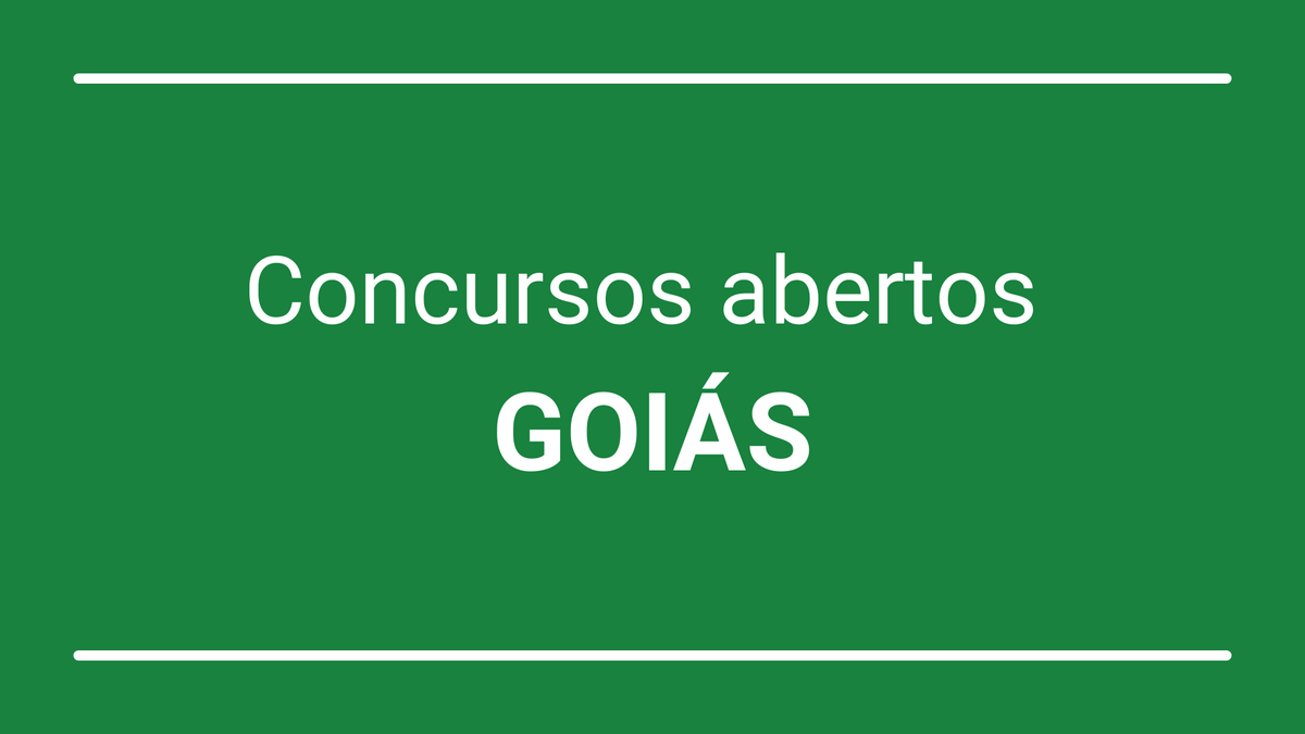 Goiás: concursos públicos oferecem mais de 1,3 mil vagas - JC Concursos