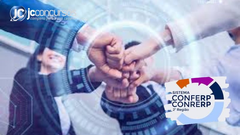 None - Concurso Conrerp 2 SP PR: pessoas com mãos unidas freepik